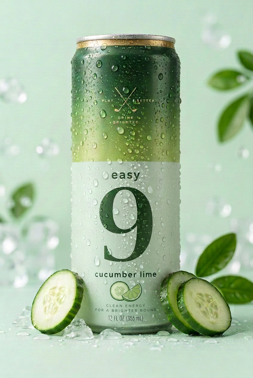 easy9 cucumber lime energy drink can